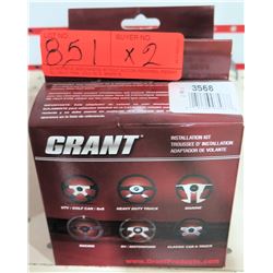 Qty 2 Grant 3568 Standard Steering Wheel Installation Kit- 74-93 Audi/VW