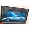 Image 1 : Black Framed Corvette Print