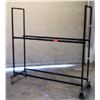 Image 1 : Metal 4 Wheel Adjustable  Tire Rack