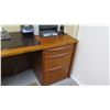 Image 12 : Scan Design L-Shaped Executive Desk w/2 rolling file cabinets & Leather Office Chair