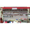 Image 1 : Display Shelf ONLY - Adjustable Pegboard w/ Metal Shelves 146" x 90"