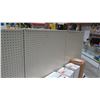Image 7 : Display Shelf ONLY - Adjustable Pegboard w/ Metal Shelves 60" x 312"