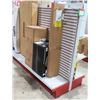 Image 1 : Display Shelf ONLY - Adjustable Pegboard w/ Metal Shelves 60" x 8'
