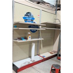 Display Shelf ONLY - Adjustable Pegboard w/ Metal Shelves 90" x 98"