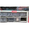Image 14 : Metal Shelf w/ Multiple Plastic Bins Filled - Screws, Washers, Nuts, etc
