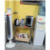 Image 1 : Water Cooler w/ Jug, Tower Fan, Keurig Coffee Maker & Pods, etc