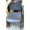 Image 1 : Qty 5 Black Stacking Stationary Chairs