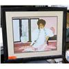 Image 1 : Framed Diana Hanson Young Print - Hawaiian Girl, Signed by Artist