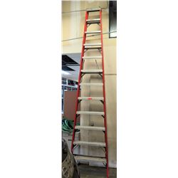 15 ft Red & Aluminum Multi-Purpose Shop Step Ladder