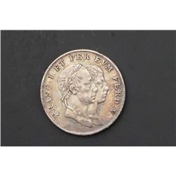 Austria Small Silver Medalet - The Crown passes on - Sept. 1830