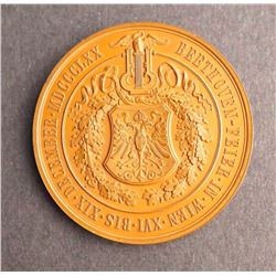 Vienna 1870 Beethoven Festival Beautiful Portrait Medal - A Work of Art!