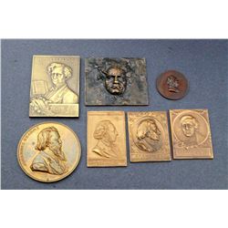 Lot of Seven Medals Commemorating Composers