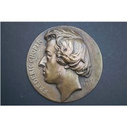 Czechoslovakia - 1837 Frederic Chopin facing left by A.Bovy Uniface AE-107