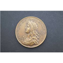 France - 1668 Louis XIV facing left w/titles Rebuilding the Navy - Restrike