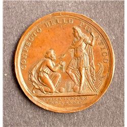 France - Interesting Medal of Louis XIV 1684 - War against African Pirates