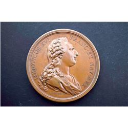 France - 1781 Louis XVI facing right w/titles by Duvivier Rev: Marie Antoinette