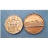 Image 1 : France - Two Massive Copper Medals of Napoleon III