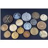 Image 1 : France - Lot of Five Small Medalets, early 3rd Republic PLUS 12 Misc. medals,