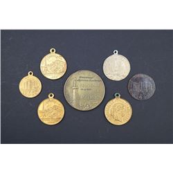 France - 1889 7 Pcs. Commemorative Medals including named ascent medal