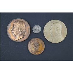 France, 19th. Century, 4 Pcs. Famous French Personalities by Mouchon