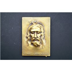 France - 1903 - Shroud of Turin Art Nouveau Plaque