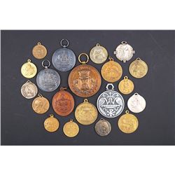France, 1900's, 20 Pcs. Assorted Religious Medal w/loops