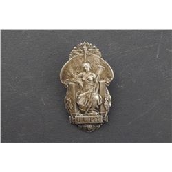 France - 1900 EXTREMELY RARE Universal Exposition Paris Jury pin LOOK