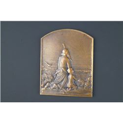 France - Medallic Bronze Plaque Signed G. DUPRÉ