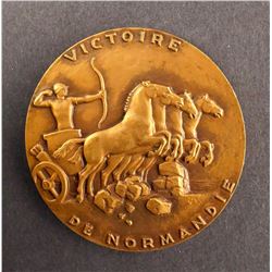 France - Bronze Medal Celebrating the Victory at the Battle of Normandy 1944