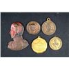 Image 1 : France - Lot of Four Medalets, one Copper Cut-out, Mid 19th Cent.