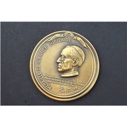 France - Official Centennial Bronze Medal Lourdes 1958 - Jubilee Year