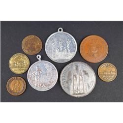 Germany - Lot of Eight old Medals, Tokens. See Description