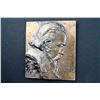 Image 5 : Lot of three bronze Uniface Rectangular Plaques of Brahms, Handel, J.S. Bach