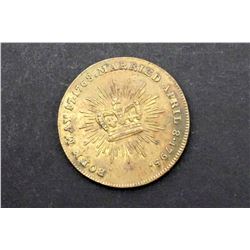 Great Britain - AE-25 Medalet for the marriage of Caroline, Queen Consort, 1795