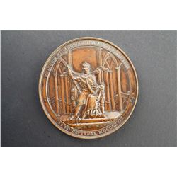 Sweden - Norway 1843 Copper Medal 25th Anniversary Coronation of King