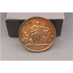 USA Copper Uniface Reverse Thin Test Striking of Medal to Dr. Frederick Rose