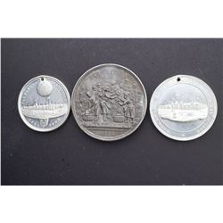 USA - Lot of Three Different Medals New Orleans World's Exposition 1884-85