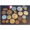 Image 1 : NEW YORK CITY - Lot of 18 - 19th/20th cent Medals, Tokens, Store Cards, etc.