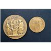 Image 1 : USA - 1904 2 Pcs Commemorative Medals. See Description