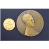 Image 1 : USA - 1927 2 Pcs Commemorative Medals. See Description