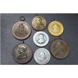 Pope Leo XIII - Vatican - 1878-1903, 7 Pcs. 38-47 mm. See Description.