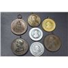 Image 1 : Pope Leo XIII - Vatican - 1878-1903, 7 Pcs. 38-47 mm. See Description.