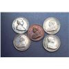 Image 2 : Pope Pius XI - Vatican - 1922-1926, 5 pcs. Annual Medals Years 1-5. 4 Silvered