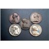Image 2 : Pope Pius XII - Vatican - 1939-43, 5 pcs Annual Medals Years 1-5, 2 Silvered