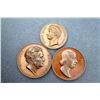 Image 1 : Three 19th Century Bronze Portrait Medals, Composers and Musicians