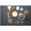 Image 2 : Lot of 14 different Pins and Medals of Fraternal Organizations 19th - 20th Cent,