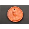 Image 1 : 34 mm Byzantine Style with Facing Bust Reddish Terracotta Medallion