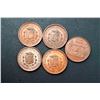Image 1 : Five School Prize Medals 4 Diff, 3 same obv, 1 donated by Jos. Leroux, M.D.