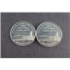 Image 1 : Canada 2 Pcs. Lr-1819 Reverse, 1884 Toronto Semi-Centennial. Diff. Reverses