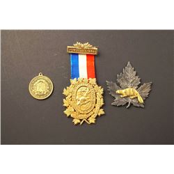 Canada - 1885-1909, 3 Pcs. Société de St-Jean Baptiste Souvenirs